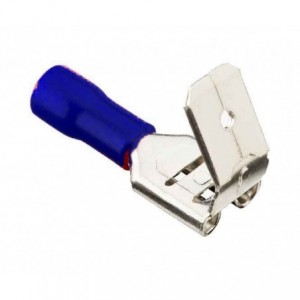 PIGGYBACK PRE-INSU TERM 6.35mm BLUE PBDDN 2-250