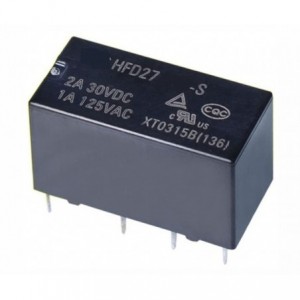 Pcb Mount Relay Dpdt 2A 24V HFD27/024-S