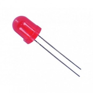 LED 8mm DI-RD RND 50mcd 625nm 45DEG CZ804UR