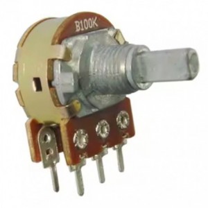 POTENTIOMETER W/SWITCH LIN PCB 17mm 500K F16KSH-N-B500K-L20FC