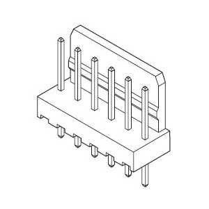Header Str 3W 2.54 6410-03A Cream 6410-03A / 22-27-2031