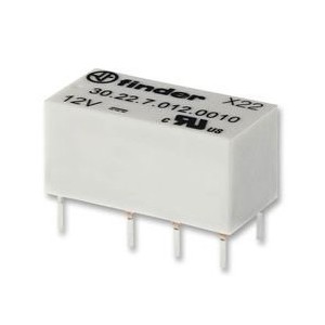Relay Dpdt 2A 12VDC Rect 8PCB 30.22.7.012.0010