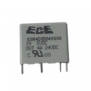 Solid State Relay ESR4-D05-D40-000Z SIL PCB 5V 24VDC 4A