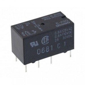 Relay Dpdt 2A 12VDC Rect 8PCB G5V-2-12DC