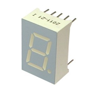7-SEGMENT LED DISPLAY CC RED 2mcd 12.7mm DHR12C