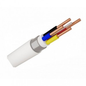 SURFIX CABLE 4.0mm2 4C+EARTH RND WHITE-OPEN ROLL GSFC4.0C04CSWWGC1