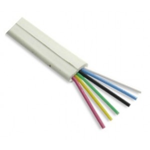 Cable Flat Tel 8C Flex Cream - Debulk AWG26-8