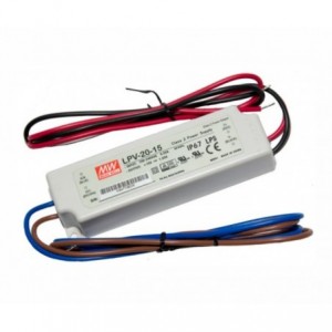 Power Supply Encl. LED Driver I220 O15V 1.33A LPV-20-15