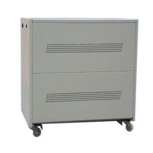 STEEL BATTERY CABINET 6x100A 58x45x68 WHEEL LC-6 - NO LEADS