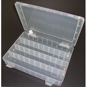 PLASTIC ENCLOSURE 40-COMPARTMENT 250x180x40mm ADJ. SECTORS SP77983