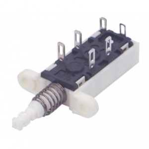Switch P/BUTT Latch Spdt Pcb 1753-504