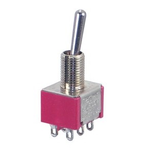 MINI Toggle Switch Dpdt ON-(ON) Sol T80T-8011A-SEBQ