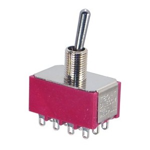 MINI Toggle Switch Qpdt ON-(ON) Sol T80T-8403-SEBQ