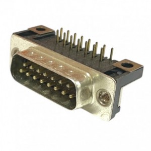 Plug D-SUB 15W PCB R/A Metal EB 5504F1-15P-EB