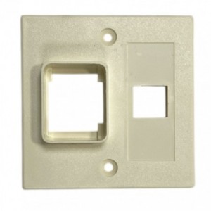 Data + RJ12 Faceplate
