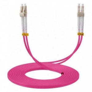 DUPLEX FIBRE OPTICS CABLE LC/LC O4M1M 3.0mm - 1m PCLCLCF1
