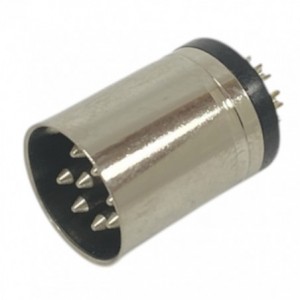 8P Inline Din Plug 270-DEG B-2001-8P-270