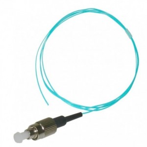 ST UPC FIBER OPTIC PIGTAIL MM OM31M 50/125 AQUA 0.9mm - 1m FP-1STMM3-1