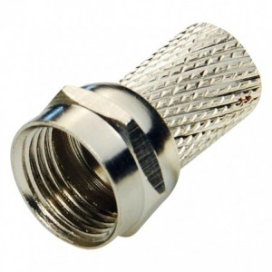 F Type Twist On Malefor RG6/U Cable F1793T2