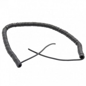 9C Black Curly Telephone Cord Open End 2M CURL9MBL