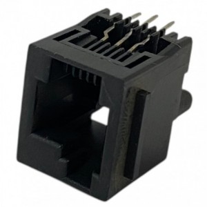 6P6C RJ12 Str Socket OFF-SET 6W6PFPS1