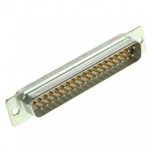 Plug D-SUB 37W Pcb Straight Metal Solder Pins 37MDMSOL