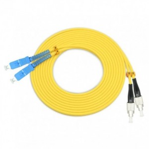 OFNR-ST/UPC-SC/UPC-SM-DX-3-2M Fiber Optics Patchcord STSC-SM023RYL02