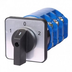 ROTARY CAM SWITCH 3POS 3POLE 1-0-2 10A 660V 30x30mm YMW26-10DD404/3B