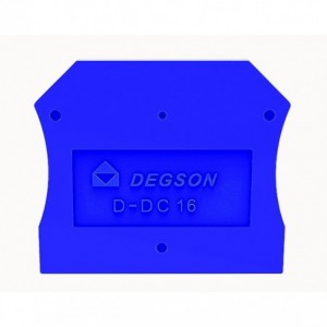 End Plate / Cover Blue For Din Rail Terminal Block D-DC16-01P-12-00A(H)