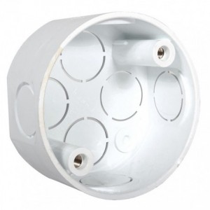 20mm ROUND PVC CONDUIT BOX 8W PUSH-IN H123