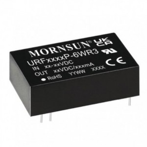 DC-DC CONVERTER I24VDC O12V @ 500mA 6W URF2412P-6WR3