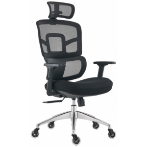 Everfurn Premium Graphite Ergo High Back Chair - Black