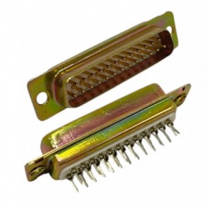 Plug D-SUB 25W Pcb Straight Stamp Pin 25MDS1