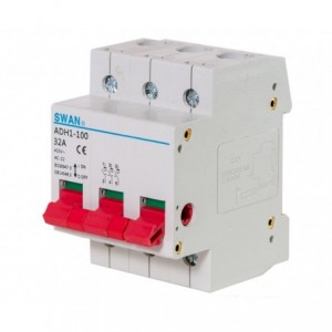 Isolator 3 Pole 125A Din Ral IS-ADH1-125-3125