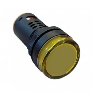 Pilot Light High Yellow LED 22MM 400VAC AD16-22-400V Yellow