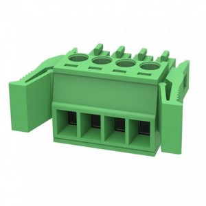 Terminal Block 4W Plug In Press Green 15EDGKG-3.5-04P-14-2000Z(H)