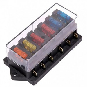 6W Fuse Block With Cover 40A 12-24V ATO/ATC FH-722-1