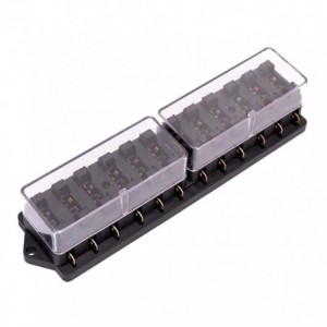 12W Fuse Block With Cover 40A 12-24V ATO/ATC FH-725-1