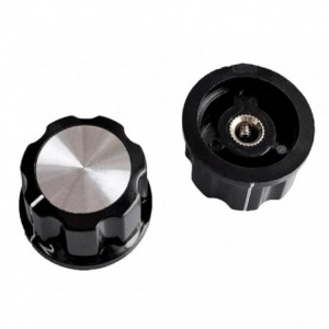 KNOB PLASTIC SIL SCR LIN 33x17x6.4 MF-A04-6.4