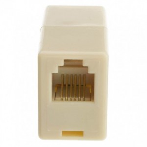 RJ11/12 6P6C Inline Socket-Socket Telephone Cable Coupler AAI6P6C
