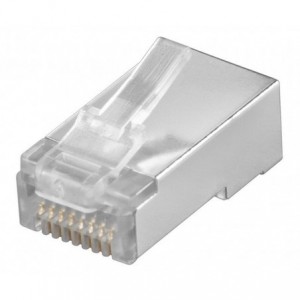 8W SHIELDED RJ45 FEEDTHROUGH PLUG CAT6/6a 1.2mm HOLES 24-26AWG P88FZ50V2-C6-EZ