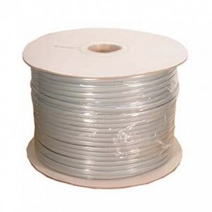 4C FLAT MODULAR TELEPHONE CABLE GREY - 300m/REEL AWG26-4G