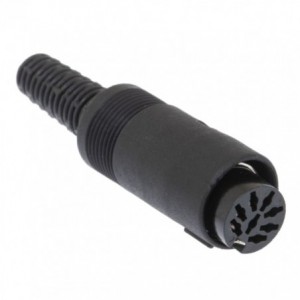8P MINI Din Socket W/SLEEVE 240 2025-08A