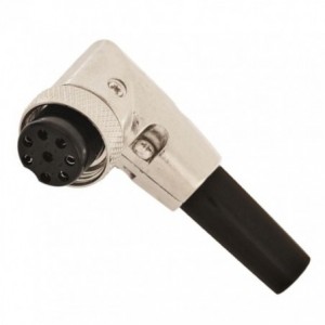 IN-LINE Plug R/A 8W Mic Xlr 08MSR