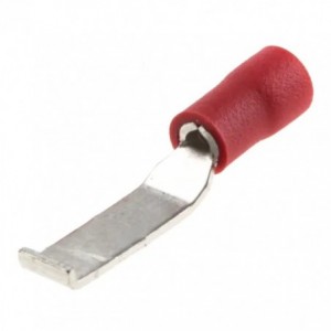 PRE-INSULATED CRIMP TERMINAL LIPPED BLADE RED 4.6x17mm LBV1.25-4.6
