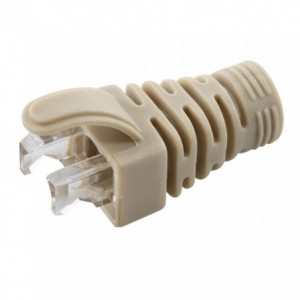 RJ45 STRAIN RELIEF BOOT OD: 6mm CREAM RJ45BGR4