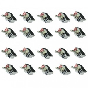 Toggle Switch Medium Spst Scr ON-OFF Legend - 25/BOX KN3B-101A