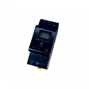 220VAC Digital Weekly Programmable Timer 30A Black TI-AHC30AB