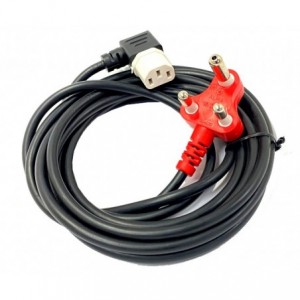 C13 SOCKET R/A - DEDICATED POWER LEAD IEC 3PIN PLUGTOP - 4m PC-MAE6D9RCIC13BK4