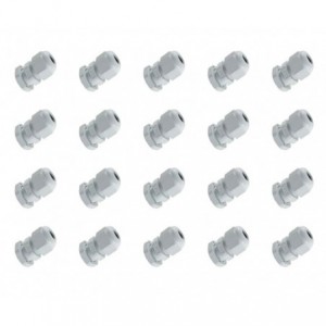 GREY COMPRESSION GLAND PH20mm CAB6.5-12mm -100/BAG PG13.5-GY